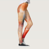 Vurige aders van vloeibaar marmer leggings (Rechts)
