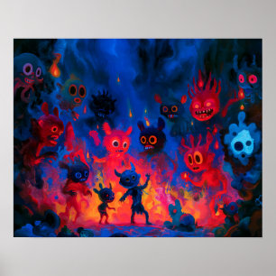 Vurige Chaneques dansen Poster