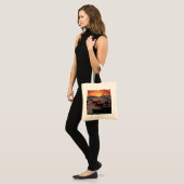 Vurige Costa Ricaanse zonsondergang in Tamarindo Tote Bag (Voorkant (model))