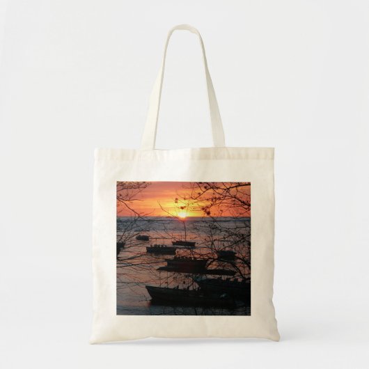 Vurige Costa Ricaanse zonsondergang in Tamarindo Tote Bag (Voorkant)