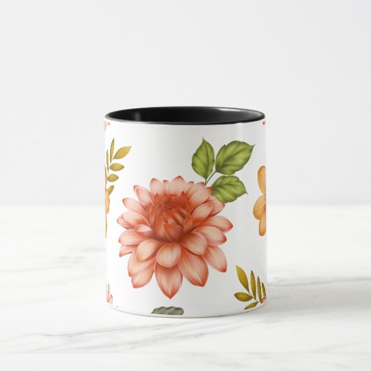 Vurige Dahlia Bloei Mok (Midden)