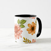 Vurige Dahlia Bloei Mok (Voorkant rechts)