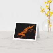 Vurige Draak Kaart (Gele Bloem)