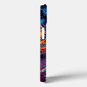 Vurige Drift Blauw Rood Hedendaagse Abstracte Kuns Case-Mate iPhone Case (Achterkant / Rechts)