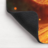 Vurige fee meisje rode gloed vleugels schattige ma muismat (Hoek)