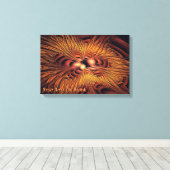 Vurige filamenten canvas afdruk (Insitu (Houten vloer))