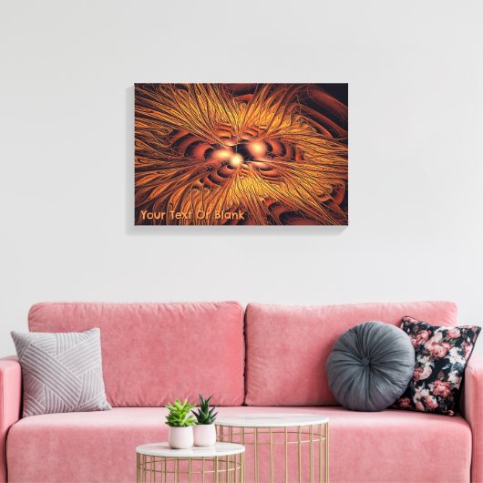 Vurige filamenten canvas afdruk (Insitu (Woonkamer))