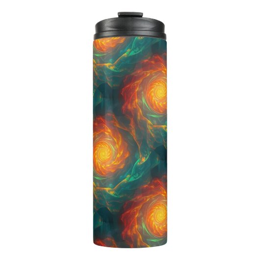 vurige fractals thermosbeker (Voorkant)