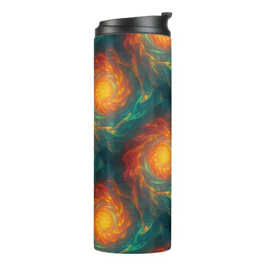 vurige fractals thermosbeker (Gedraaid links)