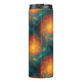 vurige fractals thermosbeker (Achterkant)