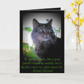 vurige furball - Michael McGarel quote Kaart (Gele Bloem)