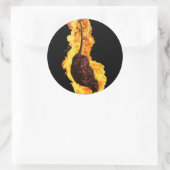 Vurige geest Pepper Ronde Sticker (Tas)