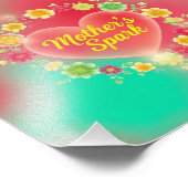 Vurige hartvonk van moeder foto afdruk (Hoek)