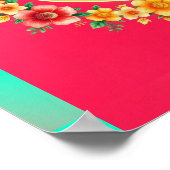 Vurige hartvonk van moeder poster (Hoek)