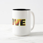 VURIGE LIEFDE TWEEKLEURIGE KOFFIEMOK (Voorkant rechts)