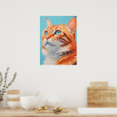 Vurige Majesteit Poster (Keuken)