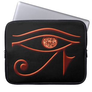 Vurige oog van Horus Laptop Sleeve