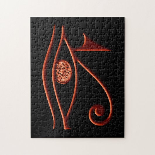 Vurige oog van Horus puzzel Legpuzzel (Verticaal)