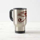 Vurige oog van Horus Travel Mug Reisbeker (Voorkant links)