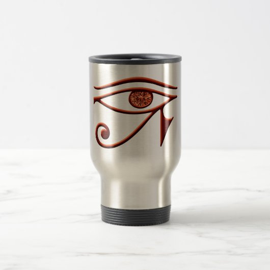 Vurige oog van Horus Travel Mug Reisbeker (Center)
