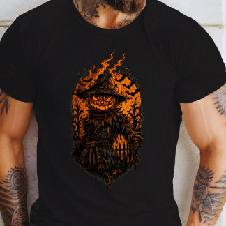 Vurige Pompoen Vogelverschrikker T-shirt