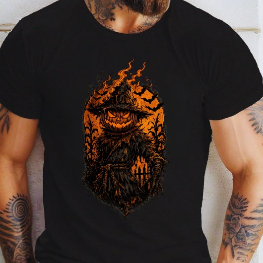 Vurige Pompoen Vogelverschrikker T-shirt