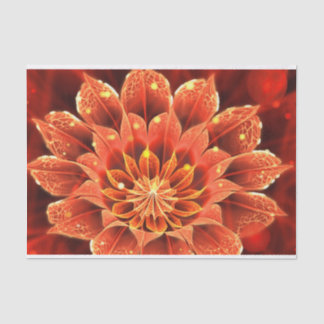 Vurige robijnrode en gele Gazania Treasure Flower Tissuepapier