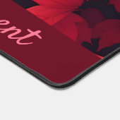 Vurige rode herfstbladeren bureaumat (Hoek)