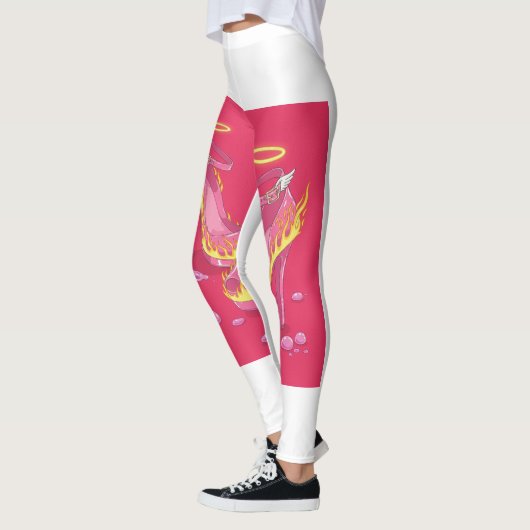 Vurige Roze Engel Hakken Leggings 🔥😇 (Links)