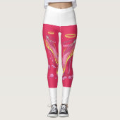 Vurige Roze Engel Hakken Leggings 🔥😇 (Voorkant)