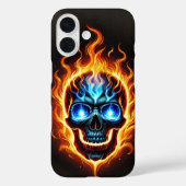 vurige schedel Case-Mate iPhone case (Achterkant)