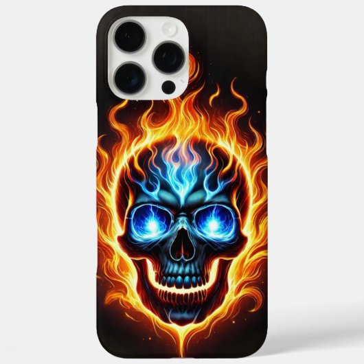 vurige schedel Case-Mate iPhone case (Achterkant)