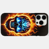 vurige schedel Case-Mate iPhone case (Achterkant (horizontaal))