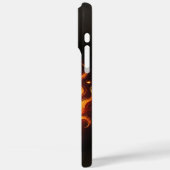 vurige schedel Case-Mate iPhone case (Achterkant / Links)