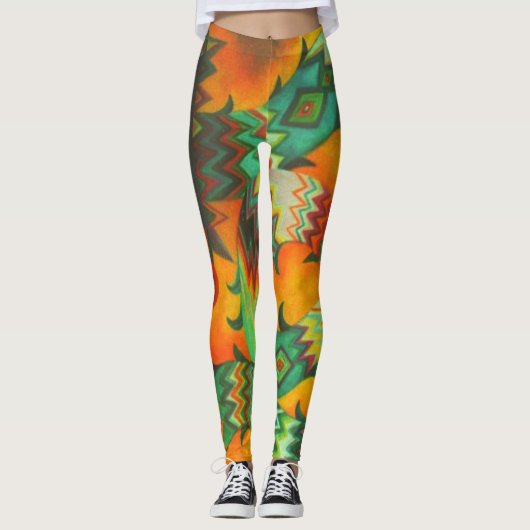 Vurige slangen Leggings (Voorkant)
