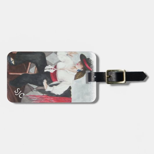 VURIGE SPAANSE DANSER GEPERSONALISEERD BAGAGELABEL (Voorkant horizontaal)