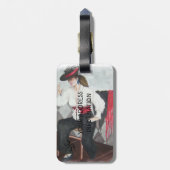 VURIGE SPAANSE DANSER GEPERSONALISEERD BAGAGELABEL (Achterkant verticaal)