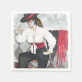 VURIGE SPAANSE DANSER PAPIEREN SERVETTEN (Voorkant)