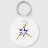 Vurige ster van David Sleutelhanger (Achterkant)