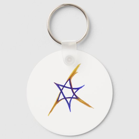 Vurige ster van David Sleutelhanger (Achterkant)