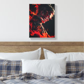 "Vurige strijder van de vlam" Canvas Afdruk (Insitu (Slaapkamer))
