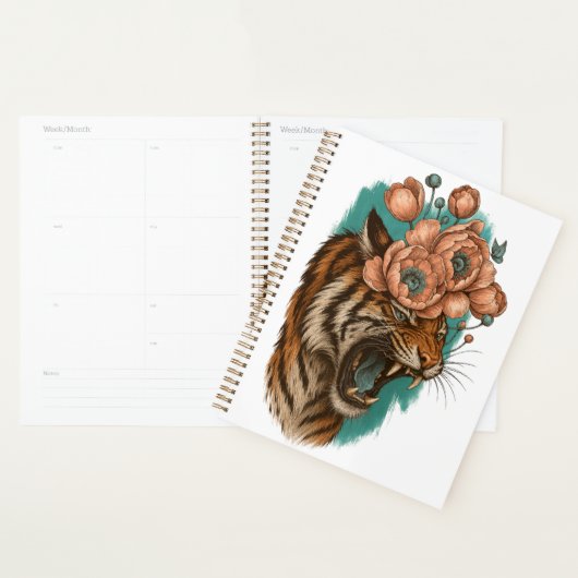 Vurige tijgerbloei planner (Display)