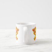 Vurige tulpen op een espresso-Mok Espresso Kop (Achterkant)