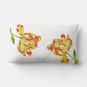 Vurige tulpen op een lumbaal kussen (Achterkant)