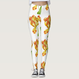 Vurige tulpen op Leggings