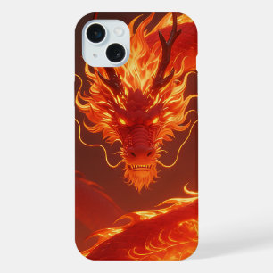 Vurige Vuurdraak   Mythische Vlam Draak Fantasie iPhone 15 Plus Case