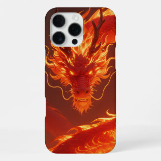 Vurige Vuurdraak | Mythische Vlamdraak Fantasie iPhone 16 Pro Max Hoesje