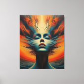 Vurige Ziel Canvas Afdruk (Voorkant)