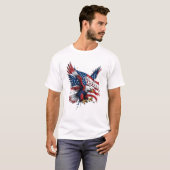 Vushii American Eagle Freedom Graphic Tee T-shirt (Voorkant volledig)
