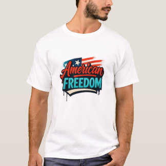 Vushii Amerikaanse Vrijheid Grafisch T-shirt